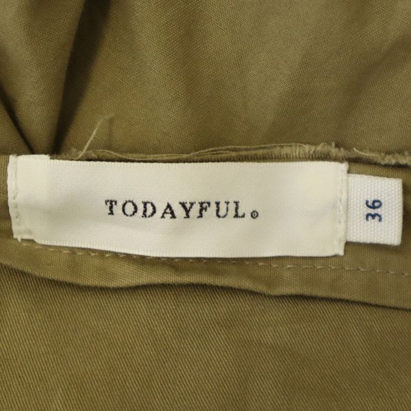 TODAYFUL トゥデイフル ロング丈 フレアスカート 36 ブラウン アシンメトリー レディース
