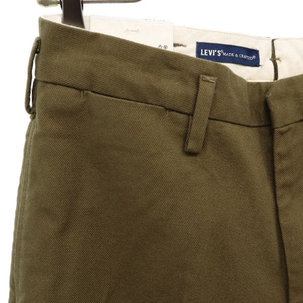 未使用 LEVI'S MADE & CRAFTED リーバイス メイドアンドクラフテッド チノパンツ W29 カーキ メンズ