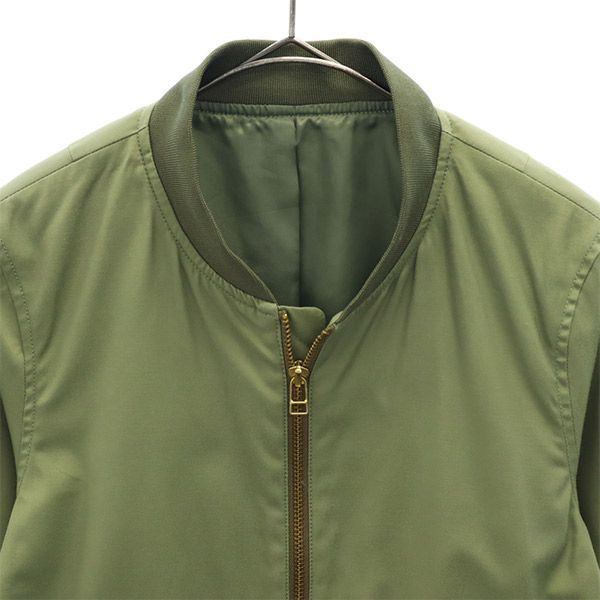 グリーンレーベルリラクシング ミリタリージャケット 36 グリーン green label relaxing UNITED ARROWS ブルゾン レディース