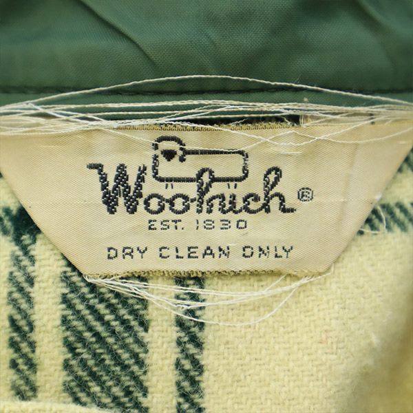ウールリッチ 60s 70s ウールブレンド チェック 長袖 ボックス シャツ M イエロー系 WOOLRICH ヴィンテージ メンズ