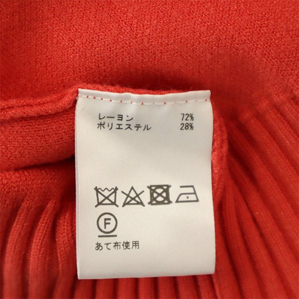 未使用 Diagram ダイアグラム 長袖 ニット 36 レッド セーター レディース