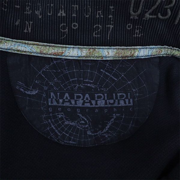 NAPAPIJRI ナパピリ ロゴ刺繍 ジャケット S ネイビー ロゴワッペン メンズ