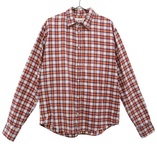 Frank&Eileen フランクアンドアイリーン USA製 チェック 長袖 シャツ XS レッド メンズ