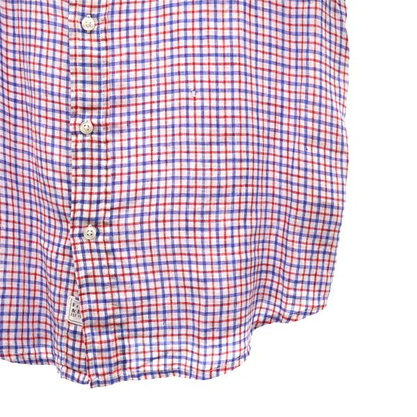 Frank&Eileen フランクアンドアイリーン リネン チェック 長袖 シャツ XS メンズ
