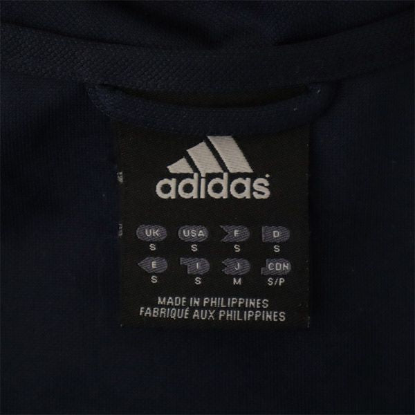 adidas アディダス プリント トレーニング ジャージジャケット M ネイビー スポーツ ウォームアップ レディース