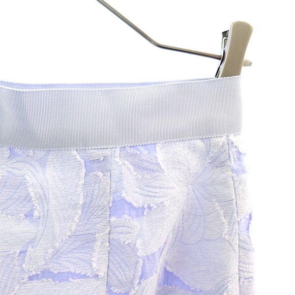 UNITED ARROWS ユナイテッドアローズ 未使用 総柄 ロングパンツ 36 ブルー レディース