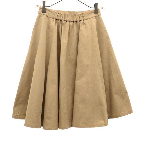 レイビームス ミディ丈 フレアスカート 0 ベージュ Ray Beams レディース