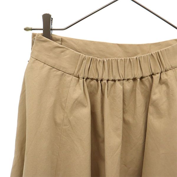 レイビームス ミディ丈 フレアスカート 0 ベージュ Ray Beams レディース