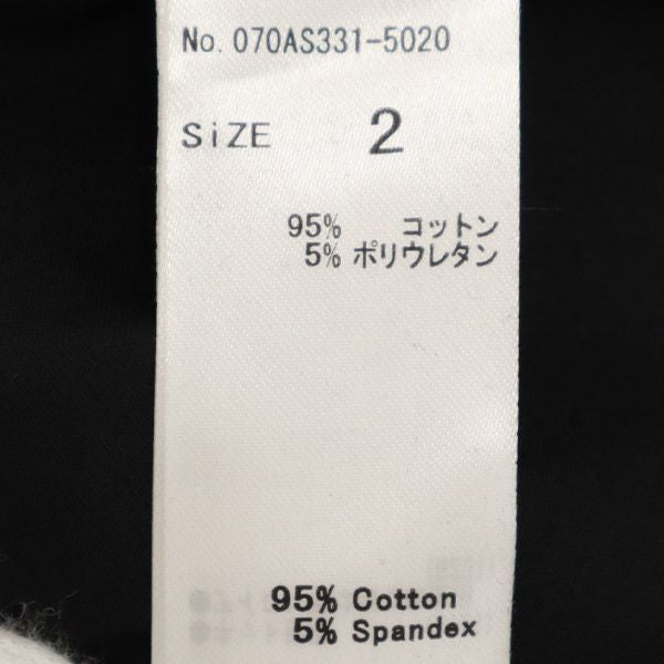 BLACK BY MOUSSY ブラックバイマウジー 未使用 ロング丈 アシンメトリー ラップスカート 2 ブラック 巻きスカート レディース