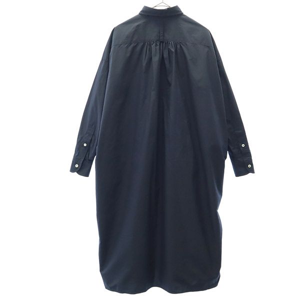 MORRIS & SONS モリスアンドサンズ 日本製 長袖 シャツワンピース 0 ネイビー レディース
