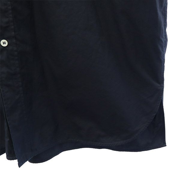 MORRIS & SONS モリスアンドサンズ 日本製 長袖 シャツワンピース 0 ネイビー レディース