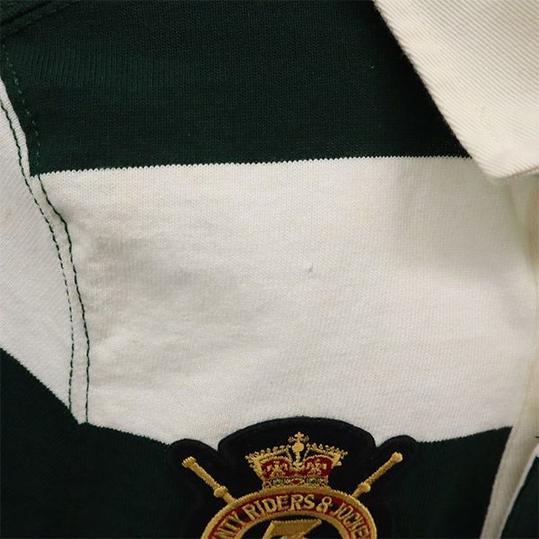 RALPH LAUREN ラルフローレン 未使用 ボーダー 長袖 ラガーシャツ XS ポロシャツ レディース