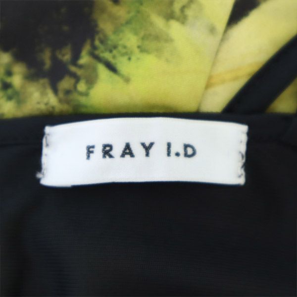 フレイアイディー NFNO161556 総柄 キャミワンピース 1 ブラック系 FRAY I.D レディース