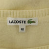 ラコステ ウール アーガイル 長袖 セーター 40 ホワイト LACOSTE ニット レディース