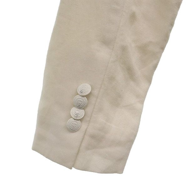 ブルックスブラザーズレッドフリース リネン テーラードジャケット 0 ホワイト レディース