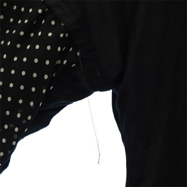 トリト ビームスボーイ ドット 長袖 シャツ 36 ブラック TORI-TO BEAMS BOY レディース