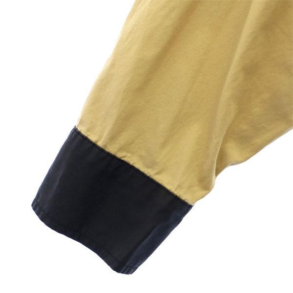 ダブルネーム 刺繍 長袖 ボウリングシャツ ワンピース F ブラウン系 Double name レディース