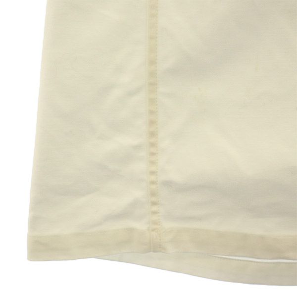 HYKE ハイク 日本製 長袖 ノーカラー シャツ 1 ホワイト レディース