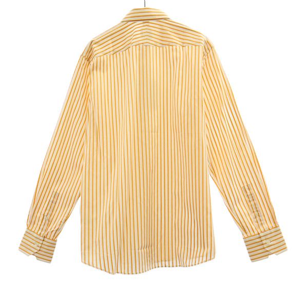 未使用 Calvin klein カルバンクライン ストライプ 長袖 シャツ M メンズ