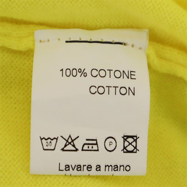 5PROGRESS ファイブプログレス イタリア製 ワッペン 長袖 セーター L イエロー ニット レディース