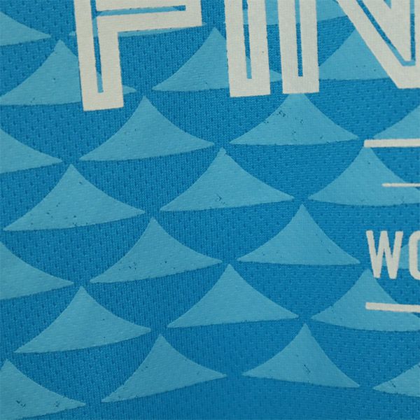 ナイキ NAGOYA WOMEN'S MARATHON 2015 プリント 半袖 Tシャツ M ブルー NIKE レディース