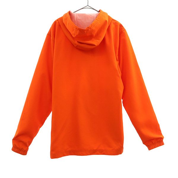 未使用 UNDER ARMOUR アンダーアーマー プリント トレーニング 長袖 ジップパーカー LG オレンジ系 メンズ