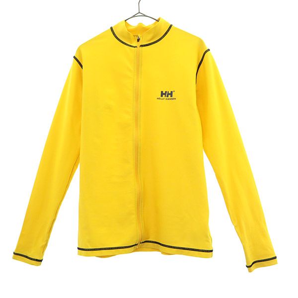 ヘリーハンセン プリント トレーニング 長袖 ラッシュガード LG イエロー HELLY HANSEN ウォームアップ レディース