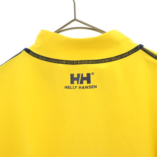 ヘリーハンセン プリント トレーニング 長袖 ラッシュガード LG イエロー HELLY HANSEN ウォームアップ レディース
