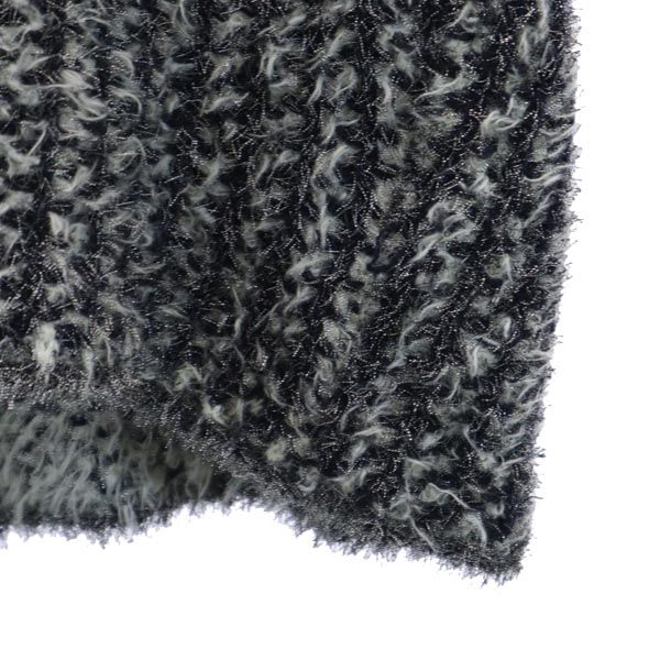 Drawer ドゥロワー ストライプ柄 半袖 ミニワンピース 2 ブラック系 日本製 レディース