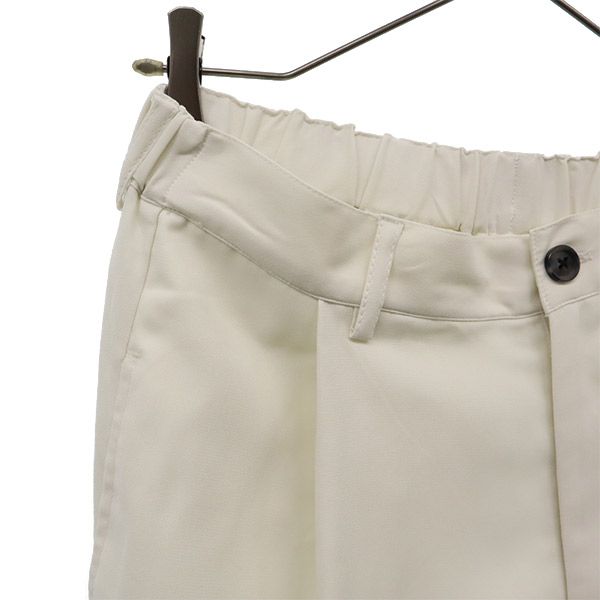 Kappa カッパ ロゴ刺繍 ワイドパンツ L アイボリー レディース