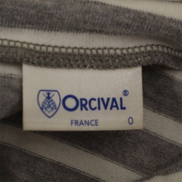 オーシバル 日本製 ボーダー 長袖 タートルネック Tシャツ  ORCIVAL レディース