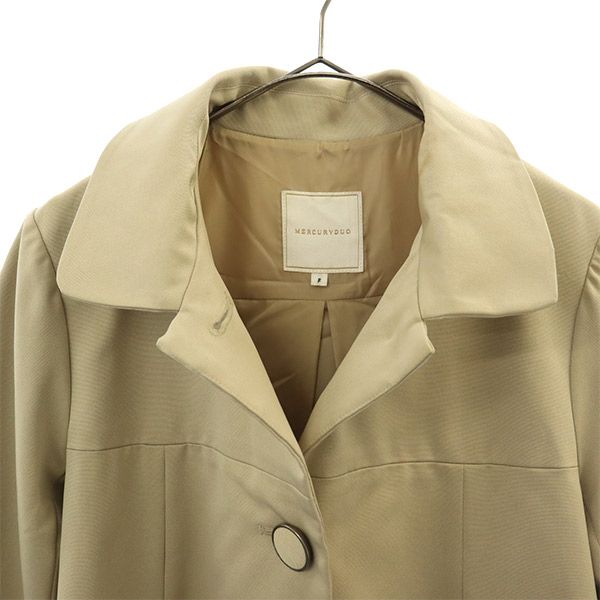 マーキュリーデュオ ステンカラーコート F ベージュ MERCURYDUO レディース