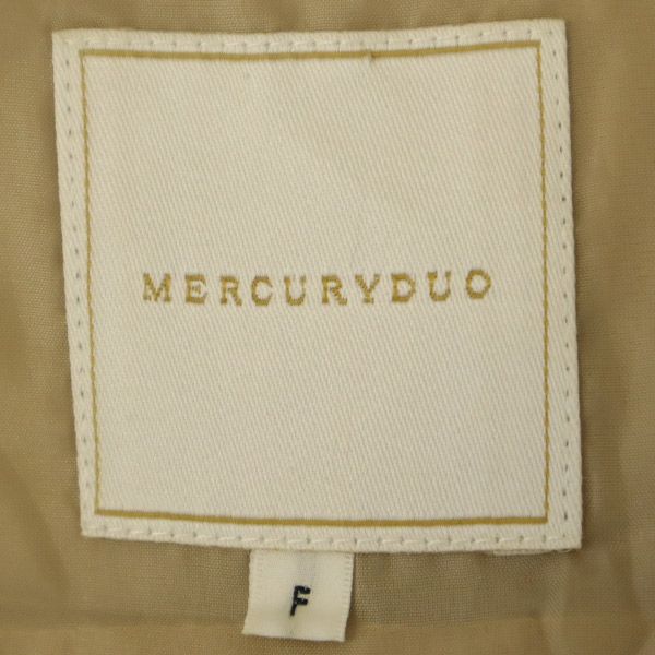マーキュリーデュオ ステンカラーコート F ベージュ MERCURYDUO レディース