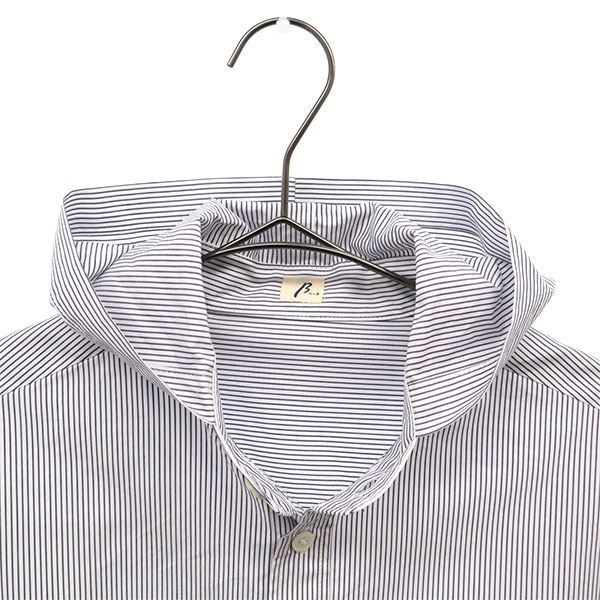 β ベータ ストライプ 長袖 シャツ 9 フード付き メンズ