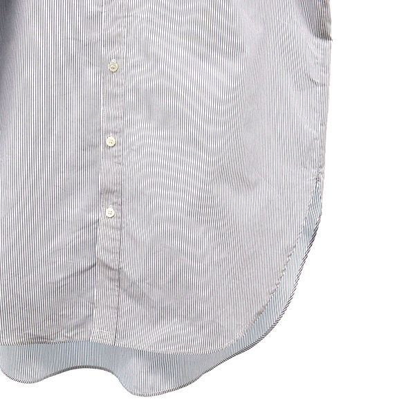 β ベータ ストライプ 長袖 シャツ 9 フード付き メンズ