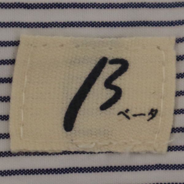 β ベータ ストライプ 長袖 シャツ 9 フード付き メンズ