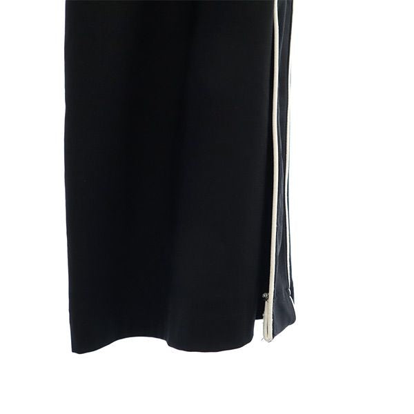 β ベータメン ライン ロングジャージパンツ 9 ブラック ストレッチ ウエストゴム レディース