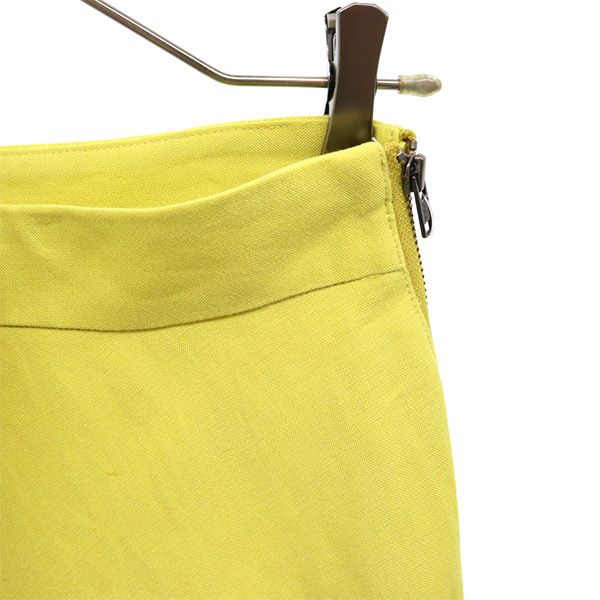 未使用 JOURNAL STANDARD ジャーナルスタンダード 日本製 リネン ロング丈 フレアスカート 36 イエロー レディース