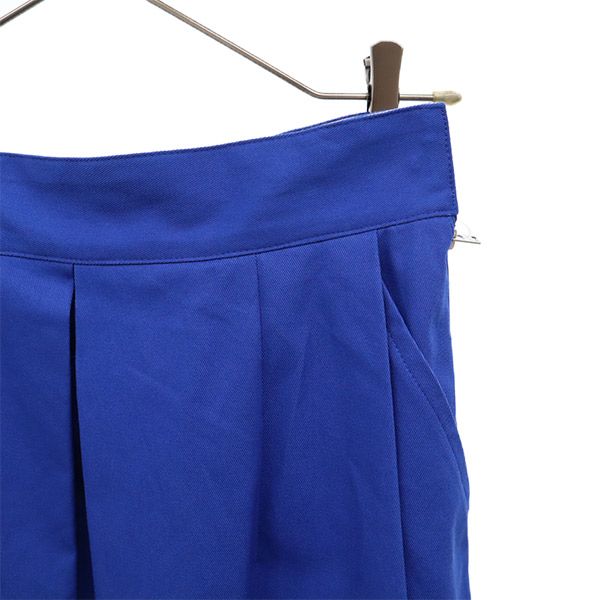 未使用 スピックアンドスパン 日本製 タックボリューム ロングスカート 36 ブルー Spick and Span レディース