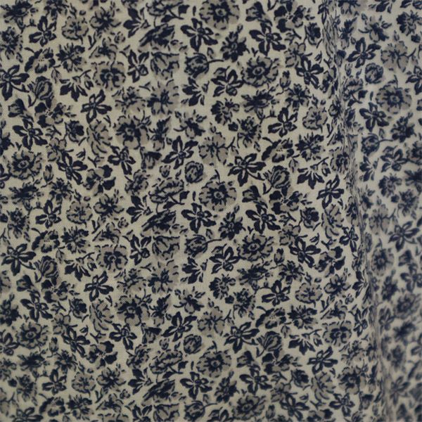 パッゾ 日本製 花柄 長袖 シャツ 46 グレー系 PAZZO レギュラーカラー メンズ