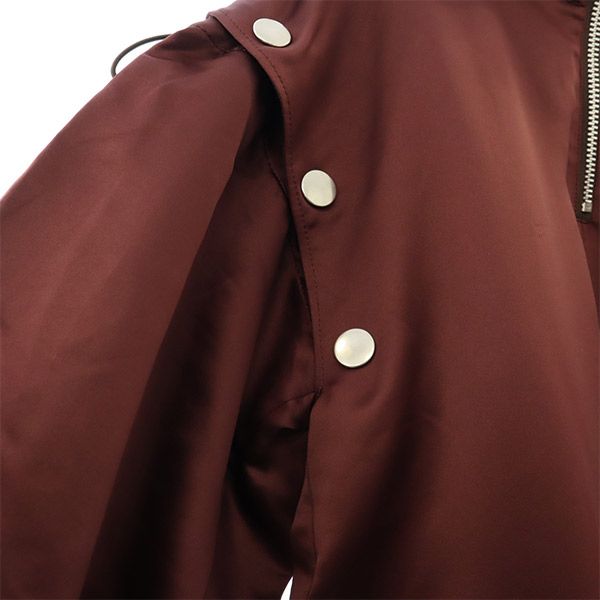 IRENE アイレネ 長袖 2WAY プルオーバー ジャケット ブラウン パーカー レディース