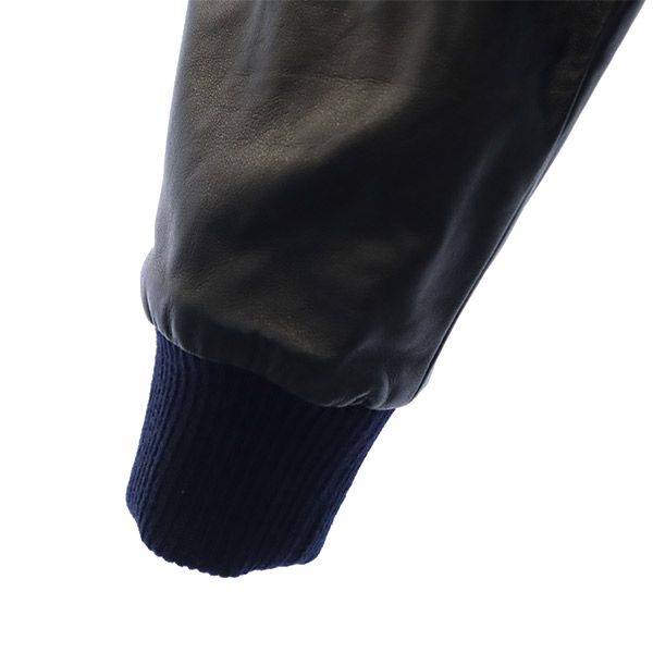 レ プレリード パリ ウールブレンド スタジャン 6 ネイビー LES prairies DE Paris レディース