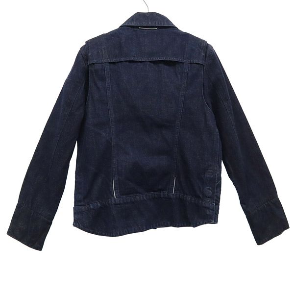 Levi's リーバイス デニムジャケット S ネイビー JACQUARD ジージャン レディース
