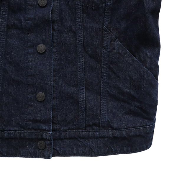 Levi's リーバイス デニムジャケット S ネイビー JACQUARD ジージャン レディース