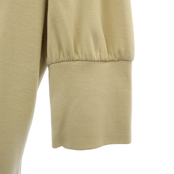 TO BE CHIC トゥービーシック 日本製 半袖 膝丈ワンピース 42 ベージュ レディース