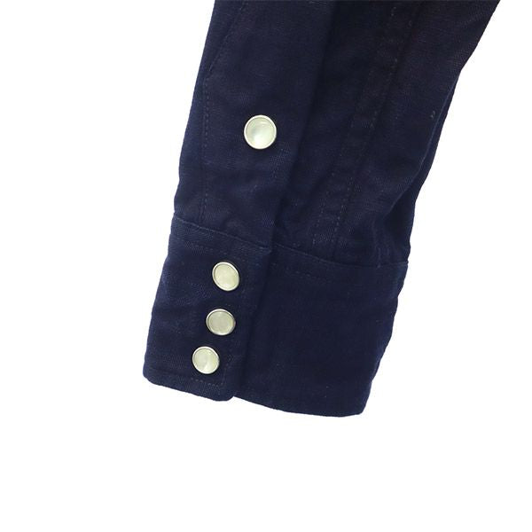 シャトルノーツ 日本製 長袖 コットンシャツ M ネイビー Shuttle notes ユナイテッドアローズ メンズ