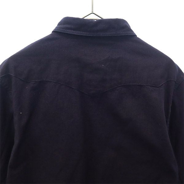 シャトルノーツ 日本製 長袖 コットンシャツ M ネイビー Shuttle notes ユナイテッドアローズ メンズ