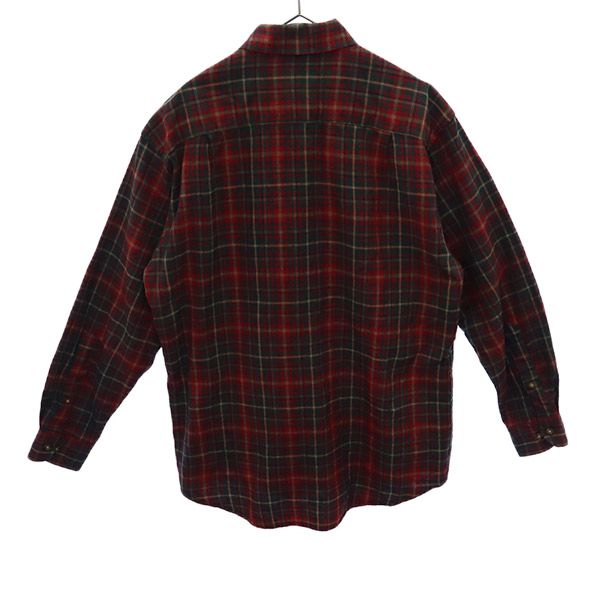PENDLETON ペンドルトン チェック 長袖 ウール100％ ボタンダウンシャツ M メンズ