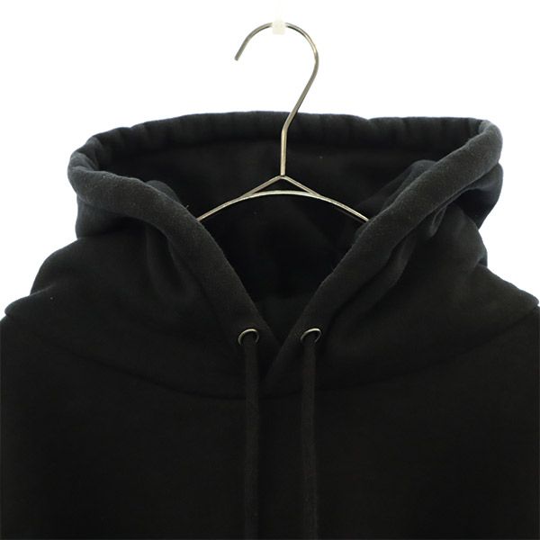 LEGENDA レジェンダ ロゴ刺繍 長袖 スウェットパーカー F ブラック プルオーバー トレーナー メンズ