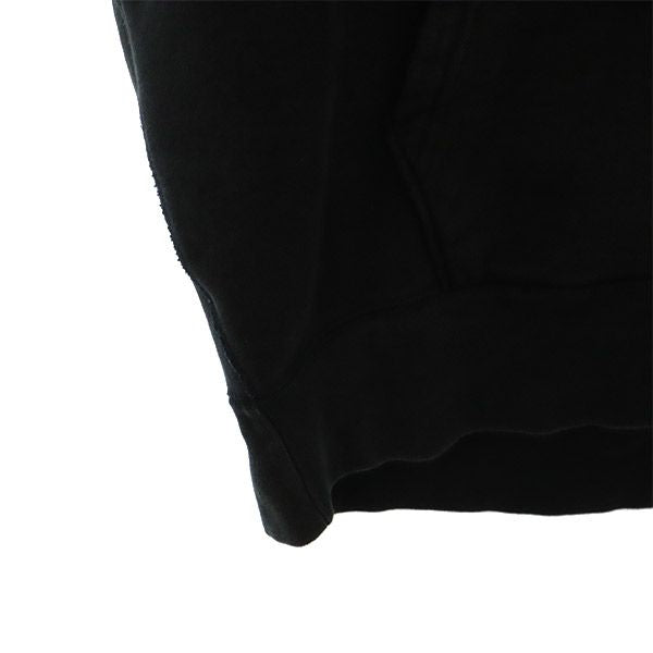 LEGENDA レジェンダ ロゴ刺繍 長袖 スウェットパーカー F ブラック プルオーバー トレーナー メンズ